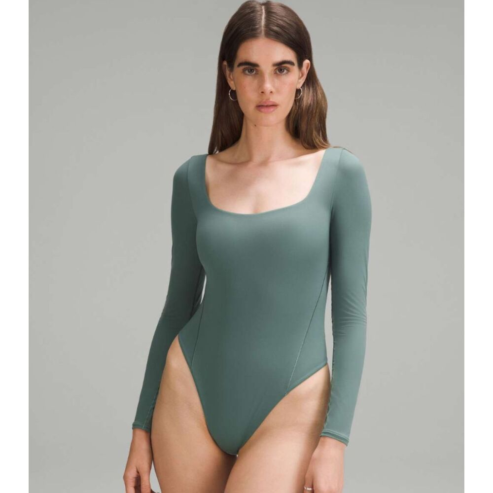 NWT Lululemon Wundermost Square Neck Long Sleeve Bodysuit Nulu Large